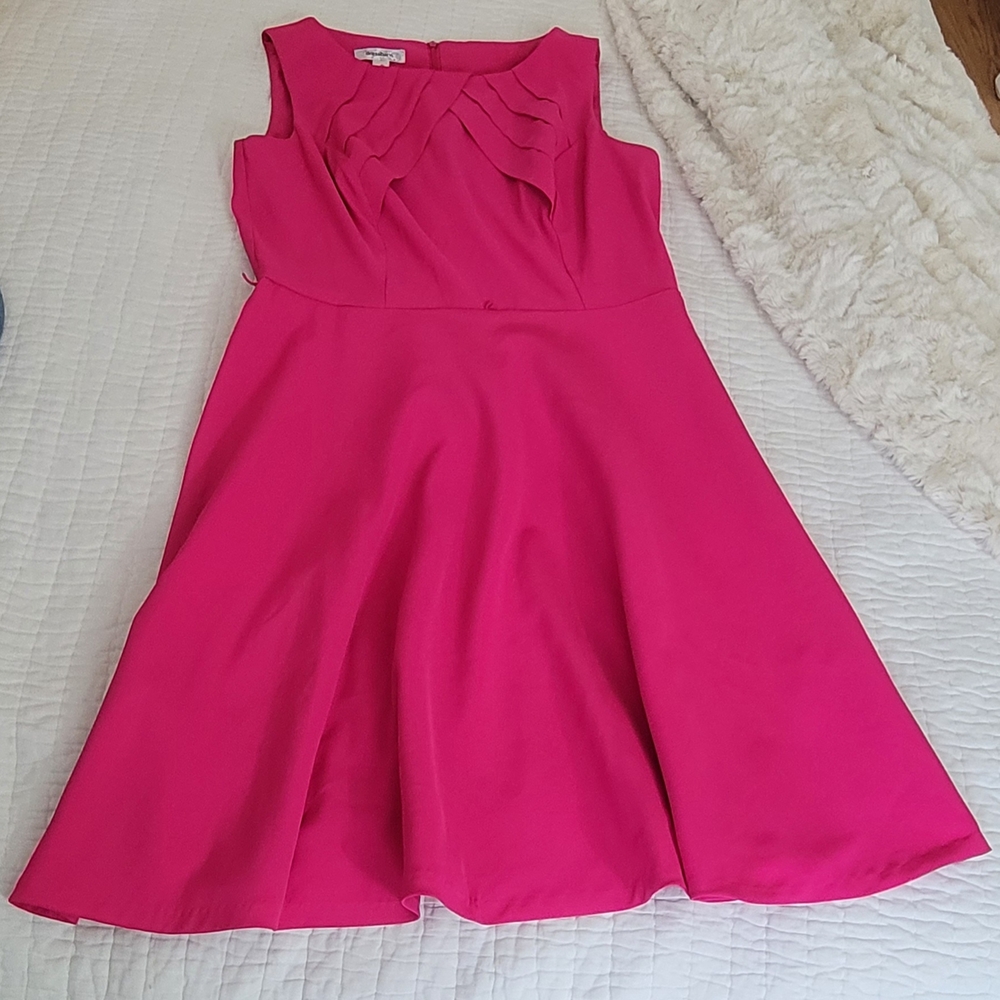 Vibrant Pink Sleeveless Dress